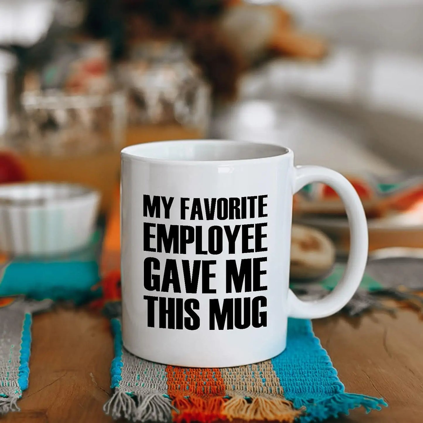 My Favorite Employee Gave Me This Mug Mugs for Boss Gifts from Employees Gifts Novelty Coffee Ceramic Cups White 11 Oz