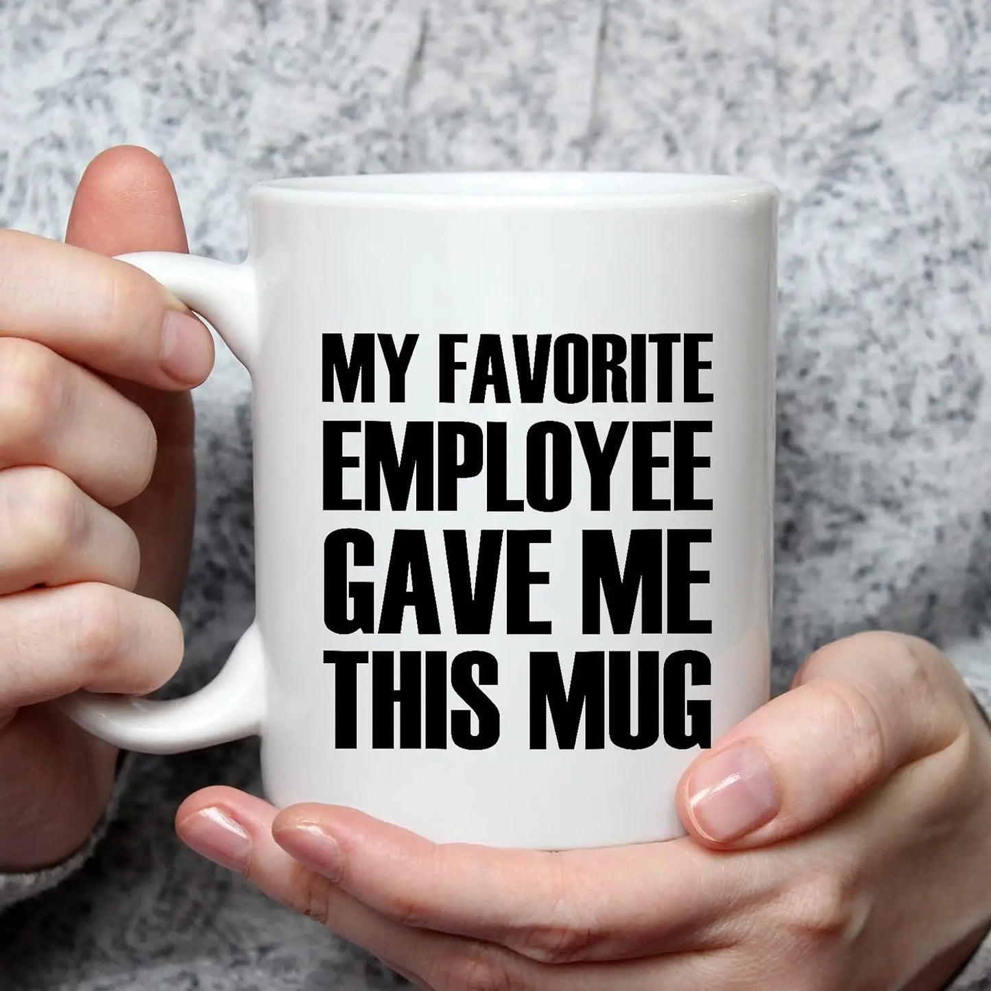 My Favorite Employee Gave Me This Mug Mugs for Boss Gifts from Employees Gifts Novelty Coffee Ceramic Cups White 11 Oz