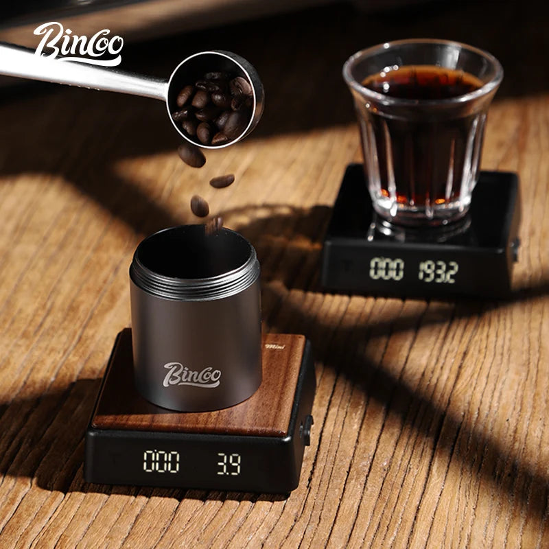 Bincoo Electronic Coffee Scale Italian Coffee Bean Weighing Smart Hand Made Mini Professional Coffee Scale Coffee Equipment