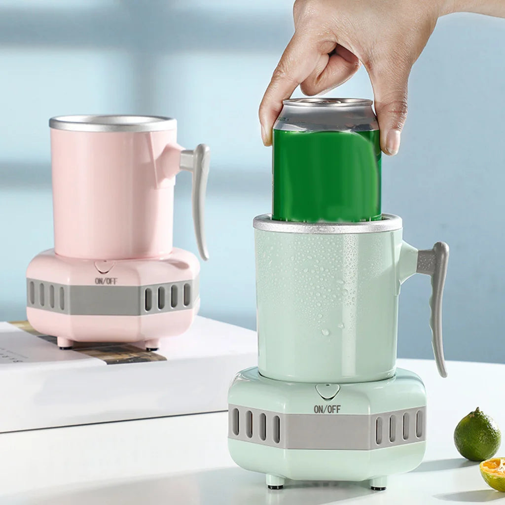 Electric Summer Drink Cooler Kettle Drink Chiller Portable Quick Electric Beverage Cup Cooler Ice Making for Milk Coffee