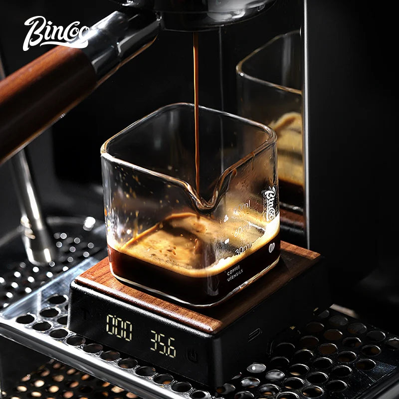 Bincoo Electronic Coffee Scale Italian Coffee Bean Weighing Smart Hand Made Mini Professional Coffee Scale Coffee Equipment