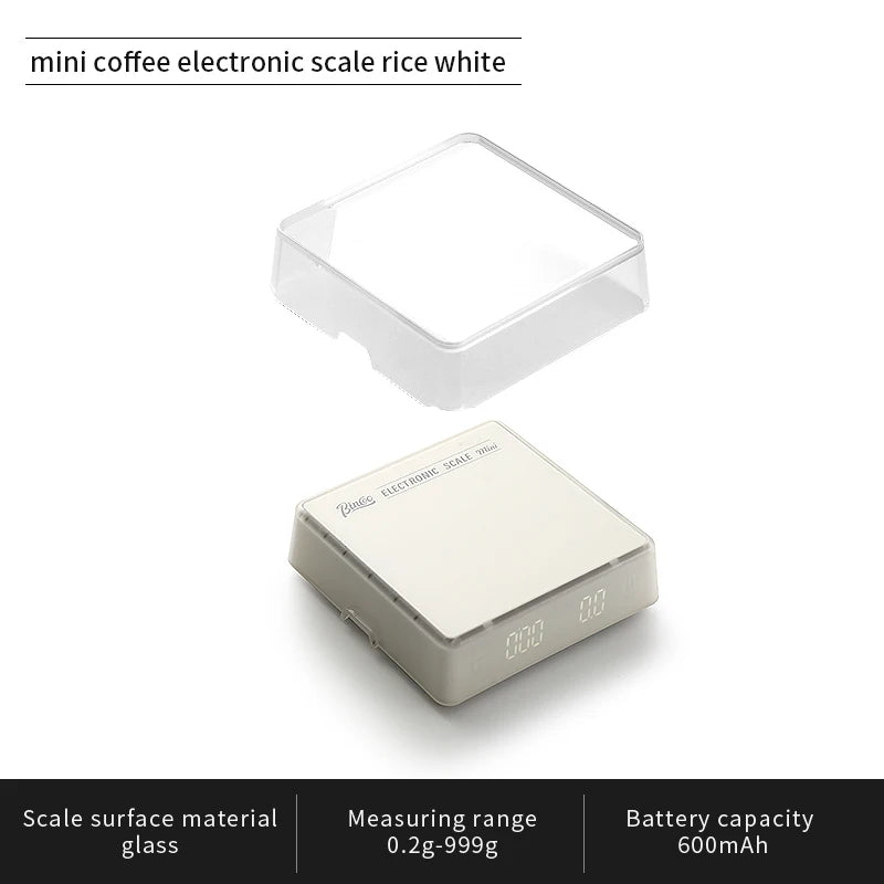 Bincoo Electronic Coffee Scale Italian Coffee Bean Weighing Smart Hand Made Mini Professional Coffee Scale Coffee Equipment