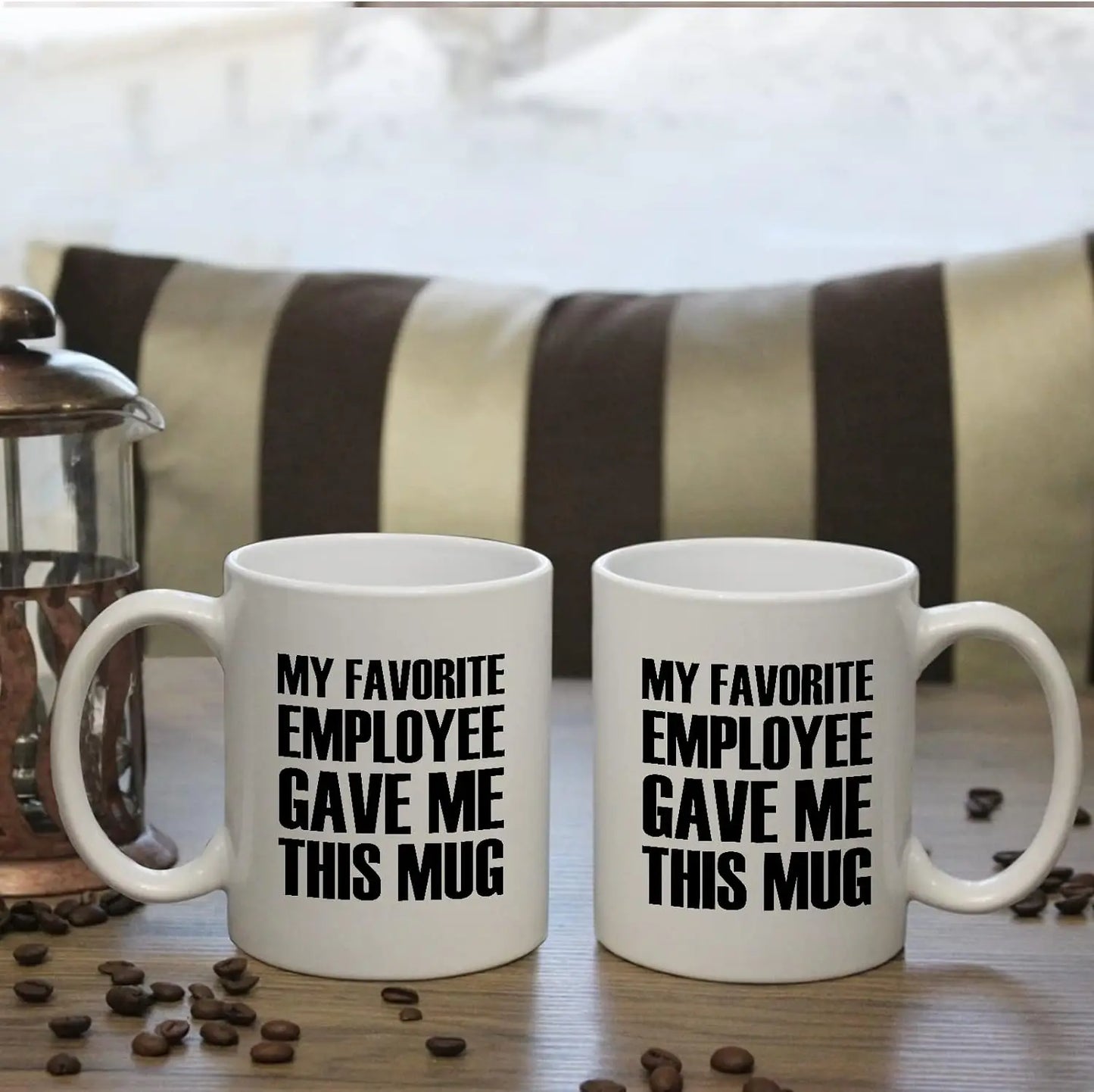 My Favorite Employee Gave Me This Mug Mugs for Boss Gifts from Employees Gifts Novelty Coffee Ceramic Cups White 11 Oz