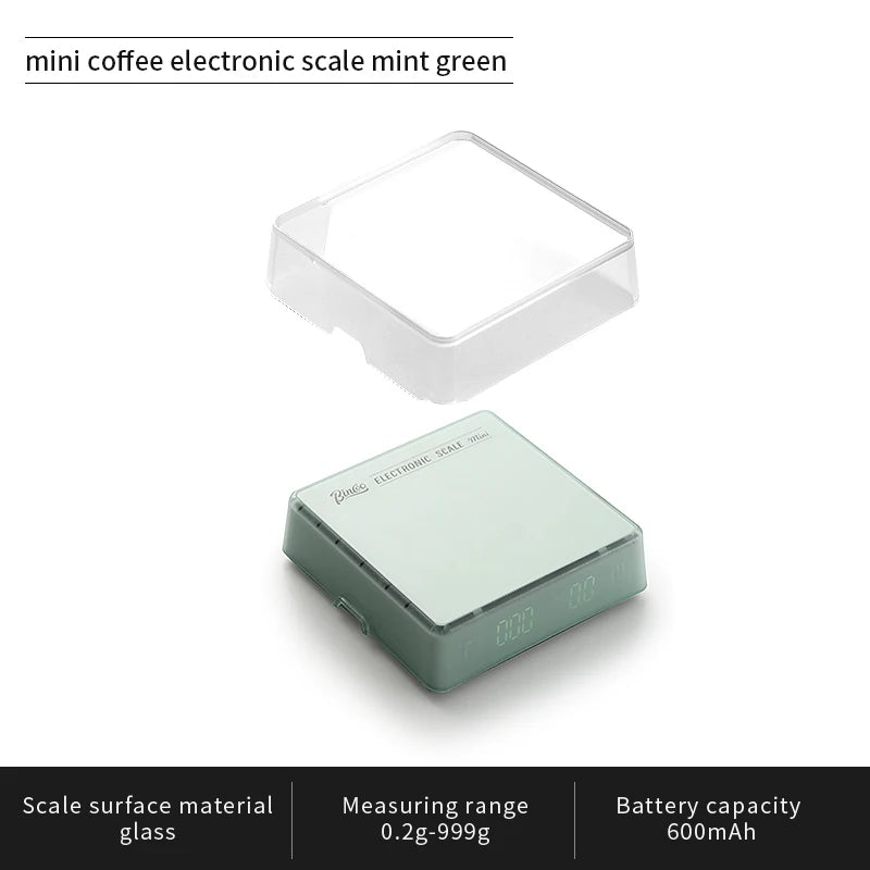 Bincoo Electronic Coffee Scale Italian Coffee Bean Weighing Smart Hand Made Mini Professional Coffee Scale Coffee Equipment