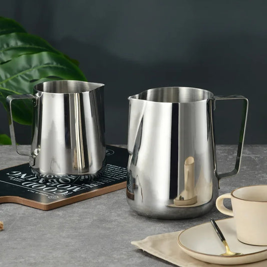 350/600Ml Stainless Steel Milk Jug Espresso Cooker Coffee Barista Frother Pitcher Steaming Frother Latte Cup Coffee Maker