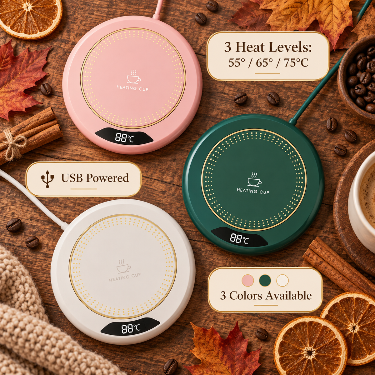 CozyBrew™ Coffee Mug Warmer